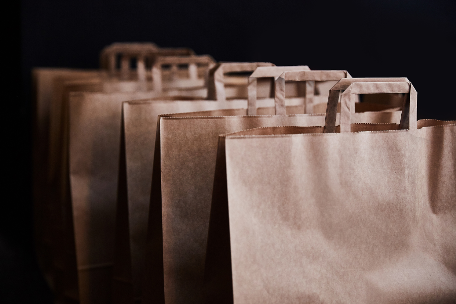 sacola de papel kraft